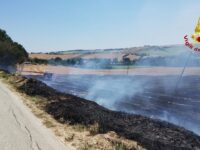Roghi nei campi di Filottrano e Morrovalle, 8 ettari in fumo